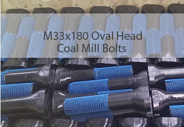 Coal Mill Bolt M33x180 coal mill bolt, coal mill screw, special fasteners, customized fasteners, non-standard fasteners, hot forging fasteners, big bolts, bolt production, bolt manufacturing, hot forged bolt