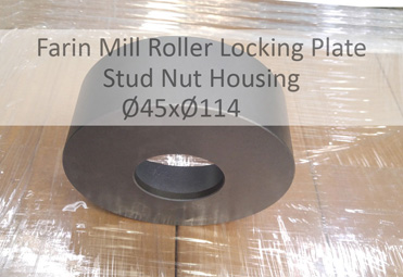 Farin Mill Roller Locking Plate Studs Nut Housing Ø45xØ114 Special nut, special nuts, customized nut, customized nuts, non-standard nut, non-standard nuts, bespoke nuts, bespoke nuts, big nuts, special fasteners, special bolts