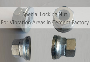 Special Locking Nut for Vibration Areas in Cement Factory Special nut, special nuts, customized nut, customized nuts, non-standard nut, non-standard nuts, bespoke nuts, bespoke nuts, big nuts, special fasteners, special bolts
